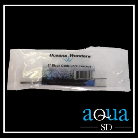 Oceans Wonders - 6" BLACK OXIDE CORAL FORCEPS