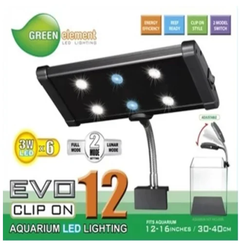 11in. Clip on, 6 x 3W LED, Plant or Marine