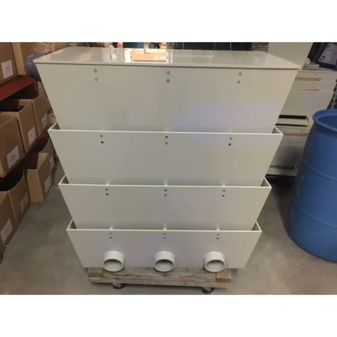 38" Bakki Shower W/ 3 x 4" Outlet