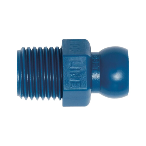 49438 Loc-Line 1/4" BSPT Connector for 1/4" ID System, pack of 50