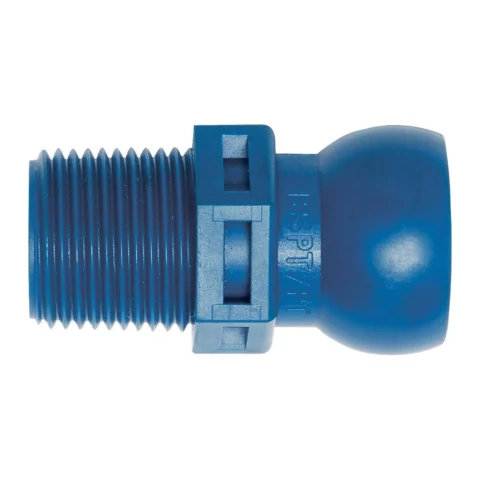 51826 Loc-Line 3/8" BSPT Connector for 1/2" ID System, pack of 4