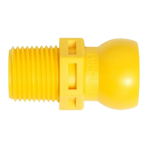 56804 Loc-Line Acid Resistant 3/8"  NPT Connector for 1/2" ID System, pack of 4