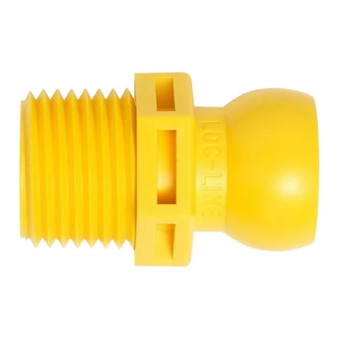 56805 Loc-Line Acid Resistant 1/2" NPT Connector for 1/2" ID System, pack of 4