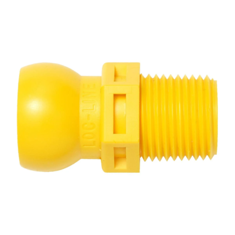 57864 Loc-Line Acid Resistant 3/8" NPT Connector for 1/2" ID System, pack of 50