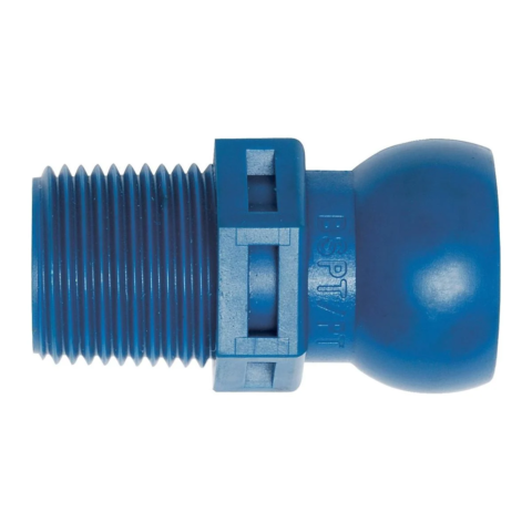 59876 Loc-Line 3/8" BSPT Connector for 1/2" ID System, pack of 50