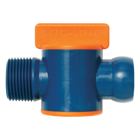 69556 Loc-Line 3/4" Male NPT Valve for 3/4" ID System, pack of 10