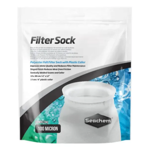 Seachem Filter Sock 100 micron welded 4"x12" (1551)