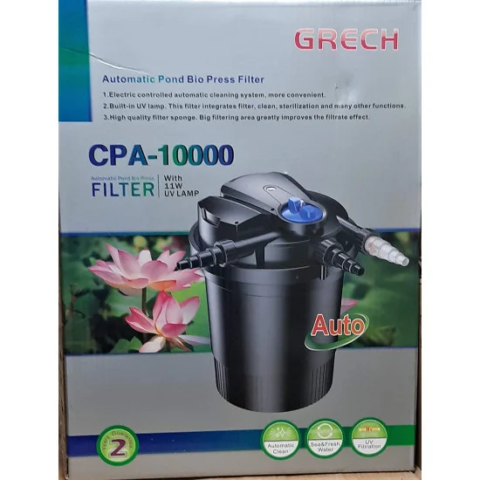SunSun CPA-10000 Pond Filter UV 11W, 2642gph, Easy Backwash