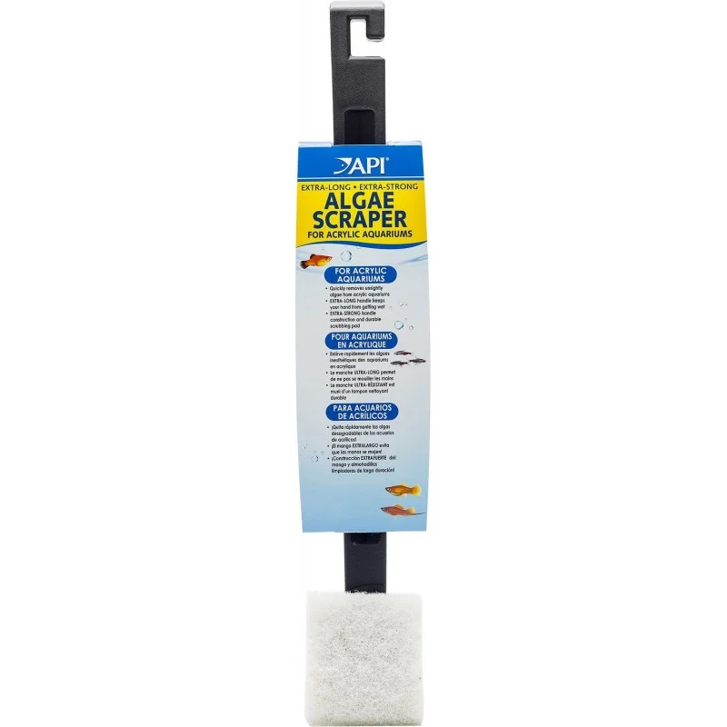Acrylic Extra Long Algae Scraper for Aquariums API