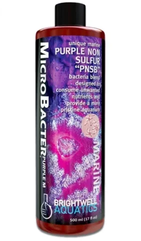 Brightwell Aquatics MicroBacterPumple M (BACPURPM500) - Rhodopseudomonas Palustris & complementary strains