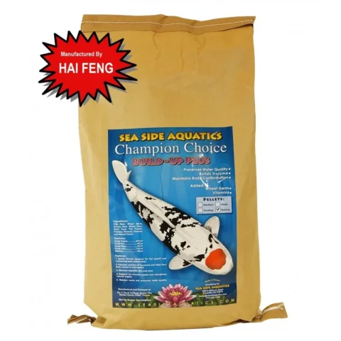 Build Up 20kg Large Champion Koi Food Sea Side Aquatics