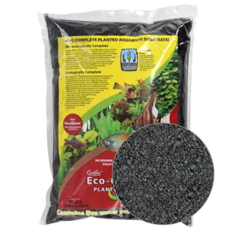 CaribSea Eco-Complete Planted Aquarium Substrate Black 10lb (01770)
