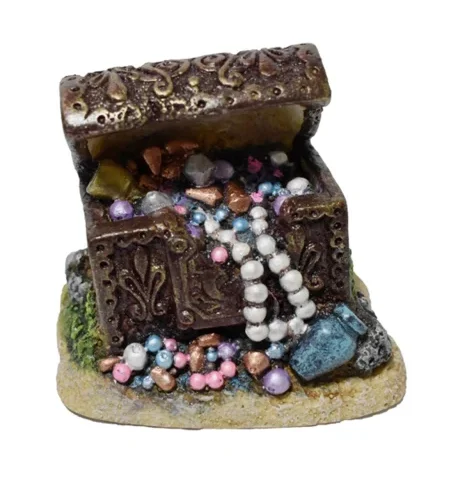 Hikari AS Resin Treasure Chest With Pearls 3.1" (96151)