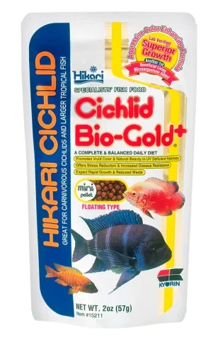 Hikari Cichlid Bio-Gold Mini Pellets 2oz (15211)