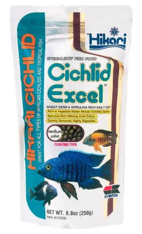 Hikari Cichlid Excel Med Pellets 8.8oz (14328)
