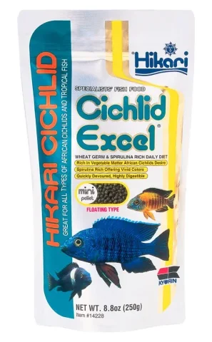 Hikari Cichlid Excel Mini Pellets 8.8oz (14228)