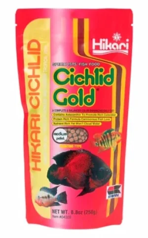 Hikari Cichlid Gold Medium Pellets 8.8oz (04328)