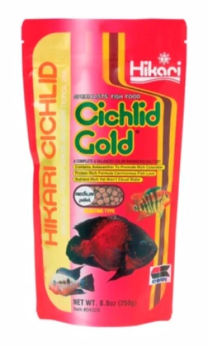 Hikari Cichlid Gold Medium Pellets 8.8oz (04328)
