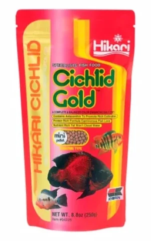 Hikari Cichlid Gold Mini Pellets 8.8oz (04228)