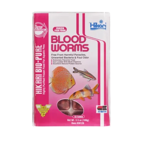 Hikari Frozen Blood Worms Cubes 3.5oz (30120)
