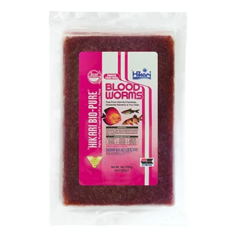Hikari Frozen Blood Worms Flatpack 8oz (30227)