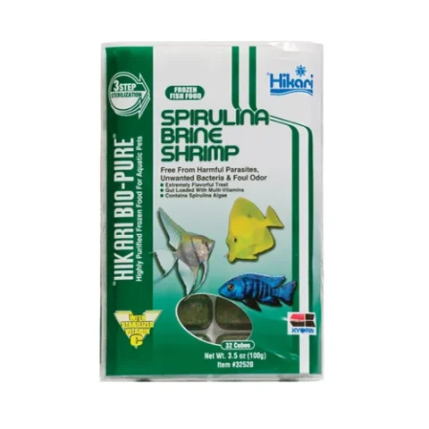 Hikari Frozen Cube Spirulina Brine Shrimp 3.5oz (32520)