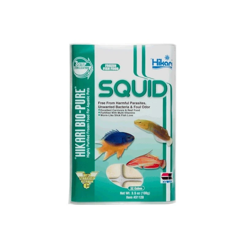 Hikari Frozen Squid Sticks (3.5oz) Cube