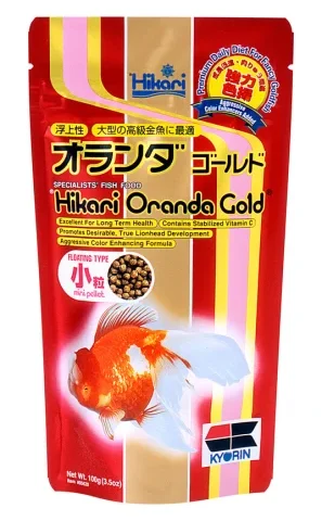Hikari Goldfish Oranda Gold Mini Pellets 3.5oz (05620)