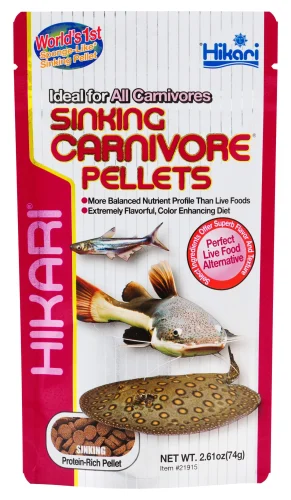 Hikari Sinking Carnivore Pellets 2.61oz (21915)