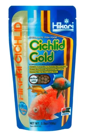 Hikari Sinking Cichlid Gold Medium Pellets 3.5oz (04720)