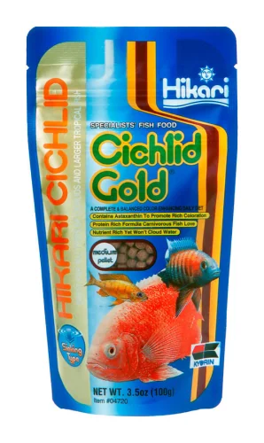 Hikari Sinking Cichlid Gold Medium Pellets 3.5oz (04720)