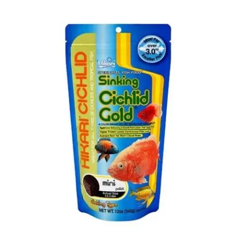 Hikari Sinking Cichlid Gold Mini Pellets 12oz (04633)