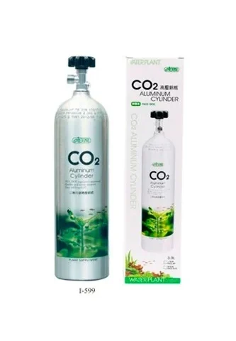 ISTA Aluminum CO2 Cylinder 3L - Face Side