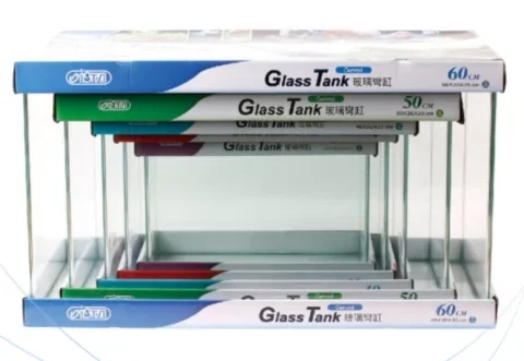 ISTA Curved Corner Glass Tanks - 5 Sizes