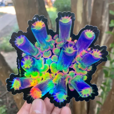 JF Homewrecker Sticker/Holographic [Limited Edition] by Lazy Coffee Design