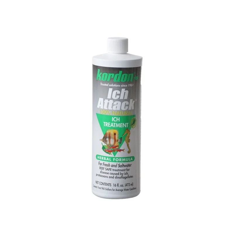 Kordon Ich Attack - Aquarium Fish Disease Treatment 16oz