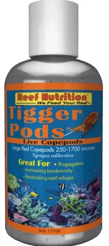 Reef Nutrition Tigger Pods Live Copepods 6oz
