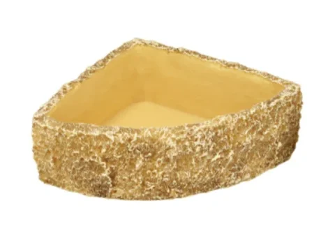 Reptizoo Corner Water Dish Large, 6"x6"x2.8" (ERB47L)