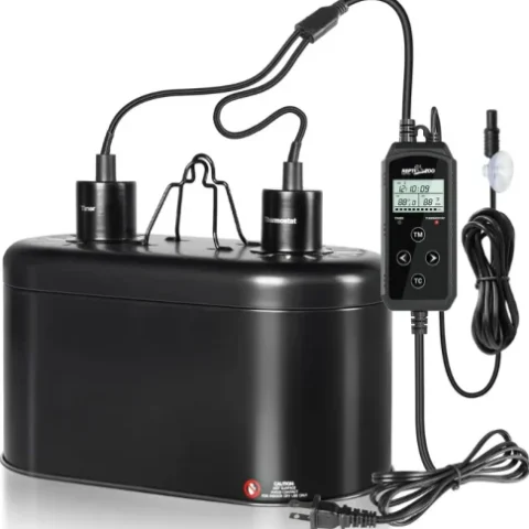 Reptizoo Double Dome Lamp with Controller 150Wx2 Max (DRL01TT)