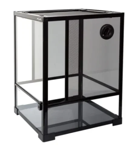 Reptizoo Flat Packed Reptile Glass Terrariums Single Hinge Door 17.7"x17.7"x23.6" (RK0110NS)