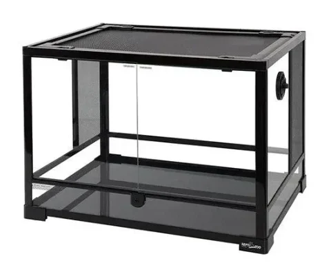 Reptizoo Reptile Glass Terrariums Hinge Door (RK0107), 23.6"x17.7"x17.7"