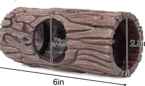 Reptizoo Vertical Tree Trunk Hideout 2.8"x2.8"x6" (EHR37)