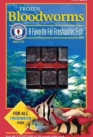 San Francisco Bay Frozen Bloodworms Cube 3.5oz (88055)