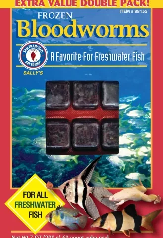 San Francisco Bay Frozen Bloodworms Cube 7oz (88155)
