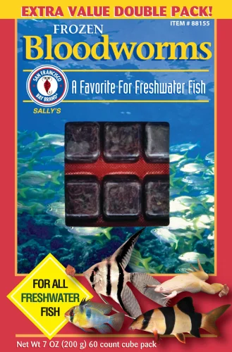 San Francisco Bay Frozen Bloodworms Cube 7oz (88155)