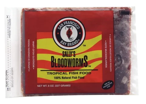 San Francisco Bay Frozen Bloodworms Flatpak 8oz (88056)