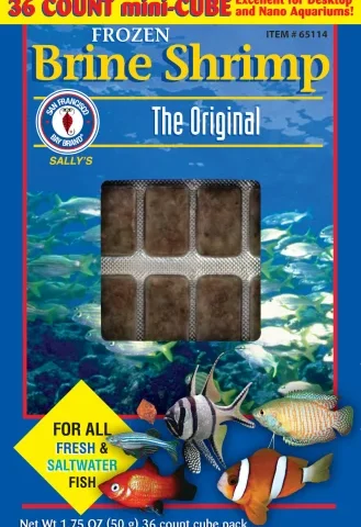 San Francisco Bay Frozen Brine Shrimp Cube 1.75oz (65114)