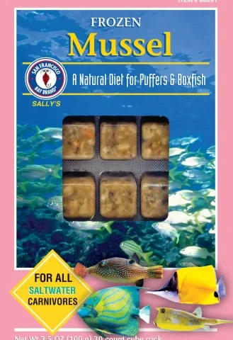 San Francisco Bay Frozen Mussels Chopped Cube 3.5oz (88091)