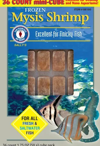 San Francisco Bay Frozen Mysis Shrimp Cubes 1.75oz (88100)