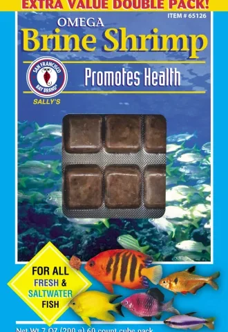 San Francisco Bay Frozen Omega-3 Brine Shrimp Cube 7oz (65126)